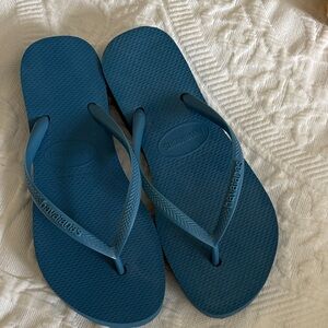 New Havaianas Ocean Blue Sandals